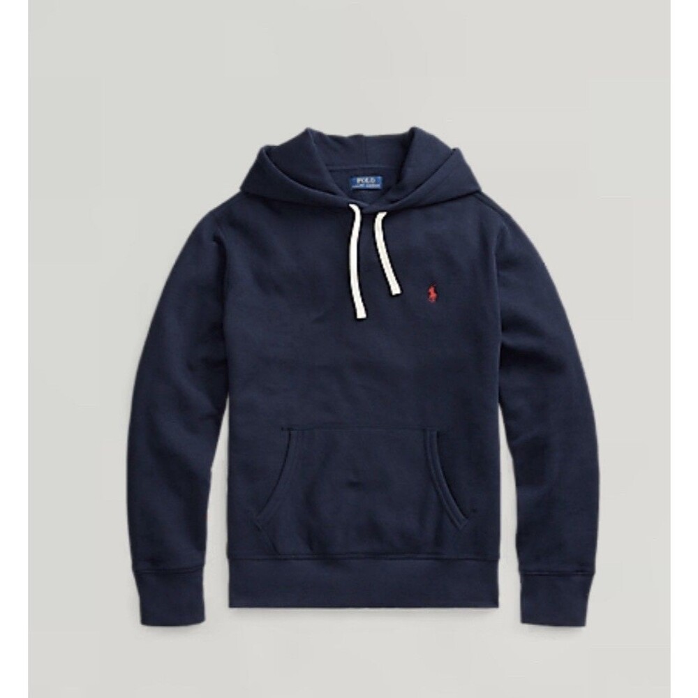 Polo Ralph Lauren Hoodie Sweatshirt Men's XL Extra Large Blue Pullover Pony Logo